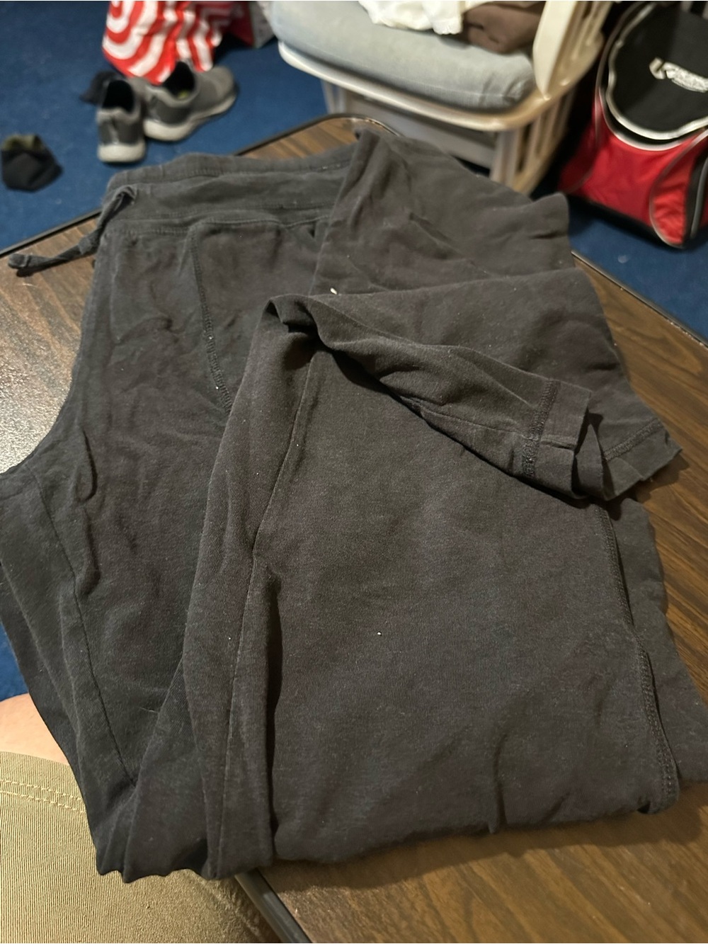 Athletic Works Black Track Jogger Pants